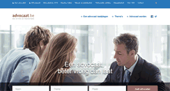 Desktop Screenshot of advocaat.be